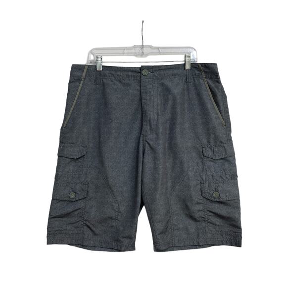 Plugg Swim Trunks Shorts Men's Size 36 Gray Military Style Cargo Fatigue Hiking - Picture 1 of 11